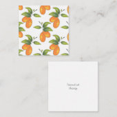 Handgezeichnetes Kumquats-Muster Mitteilungskarte (Vorne/Hinten)