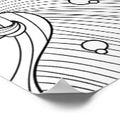 Handgezeichnetes Leuchtturm Doodle 2 Poster (Ecke)