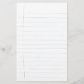 Handgezeichnetes liniertes Papier (Rückseite)