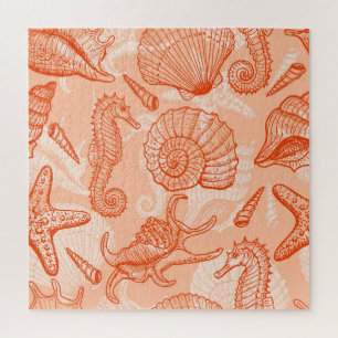 Handgezeichnetes Meer: Vintage-Muster Puzzle