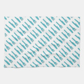 Handgezeichnetes Messer und Gabel Küchentuch (Horizontal)