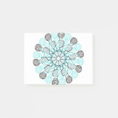 Handgezeichnetes Mikrofon Post-it Klebezettel (Vorderseite)