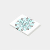 Handgezeichnetes Mikrofon Post-it Klebezettel (angewinkelt)