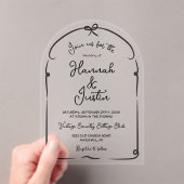 Handgezeichnetes, modernes, trendiges Acryl Acryleinladungen (Insitu (Handheld))