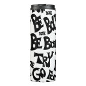 Handgezeichnetes, Motivierend Tumbler-Design Thermosbecher (Rückseite)