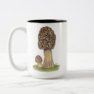 Handgezeichnetes Mushroom Zweifarbige Tasse