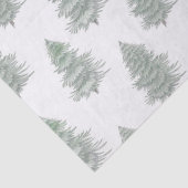 Handgezeichnetes Muster des Evergreen Tree Seidenpapier (Detail)