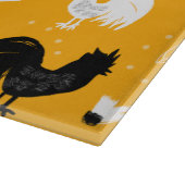 Handgezeichnetes Muster für rustikale Roster Schneidebrett (Ecke)