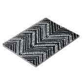 Handgezeichnetes Muster. Zigzag und Stripe Line, S Notizblock (Linke Seite)