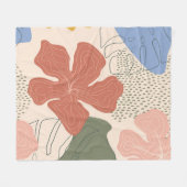 Handgezeichnetes, nahtloses Muster, kreative Farbe Fleecedecke (Vorderseite (Horizontal))