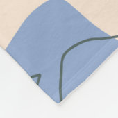 Handgezeichnetes, nahtloses Muster, kreative Farbe Fleecedecke (Ecke)