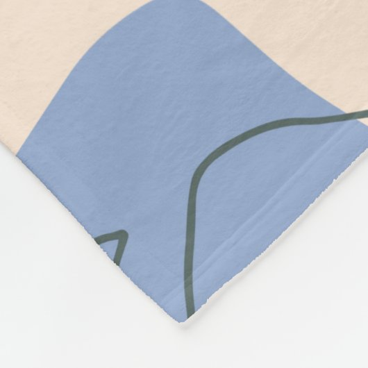 Handgezeichnetes, nahtloses Muster, kreative Farbe Fleecedecke (Ecke)