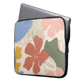 Handgezeichnetes, nahtloses Muster, kreative Farbe Laptopschutzhülle (Vorderseite Links)