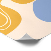 Handgezeichnetes, nahtloses Muster, kreative Farbe Poster (Ecke)