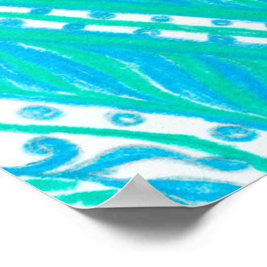 Handgezeichnetes nahtloses Muster mit Grapefruit-B Poster (Ecke)