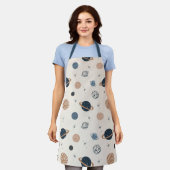 Handgezeichnetes Nahtloses Muster mit Planeten Schürze (Getragen)