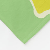 Handgezeichnetes nahtloses Muster mit Zitronen in Fleecedecke (Ecke)