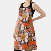 Handgezeichnetes, nahtloses Muster von Pilzen und  Schürze (InSitu)