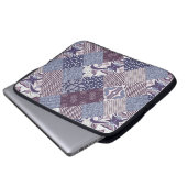 Handgezeichnetes, nahtloses Patchwork-Muster. Vint Laptopschutzhülle (Vorne Knopf)