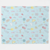 Handgezeichnetes Niedliches Zeug ID360 Fleecedecke (Vorderseite (Horizontal))