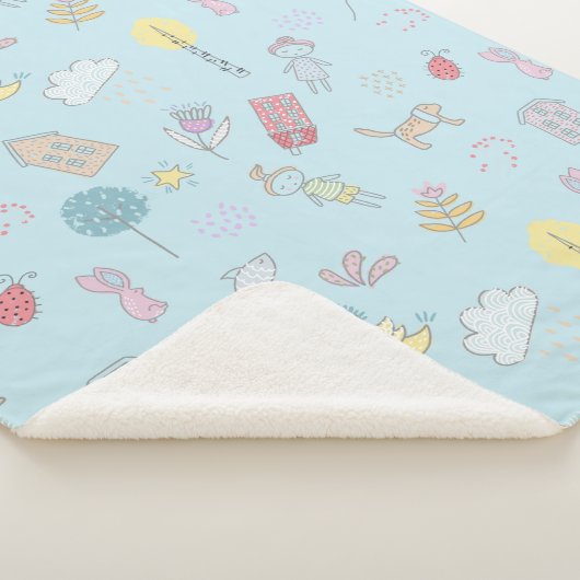 Handgezeichnetes Niedliches Zeug ID360 Sherpadecke (3/4)