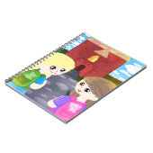 Handgezeichnetes Notebook Notizblock (Linke Seite)