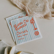 Handgezeichnetes Orange Blue Baby an Bord Babydusc