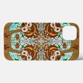 Handgezeichnetes Owl Mandala Artwork Case-Mate iPhone Hülle (Rückseite (Horizontal))