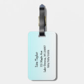 Handgezeichnetes Owl Mandala Artwork Gepäckanhänger (Rückseite vertikal)