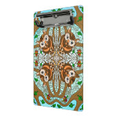 Handgezeichnetes Owl Mandala Artwork Mini Klemmbrett (Gewinkelt2)