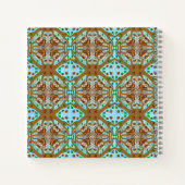 Handgezeichnetes Owl Mandala Artwork Notizblock (Rückseite)