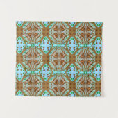 Handgezeichnetes Owl Mandala Artwork Wandteppich (Vorderseite (Horizontal))