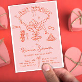 Handgezeichnetes Party Bachelorette Einladung