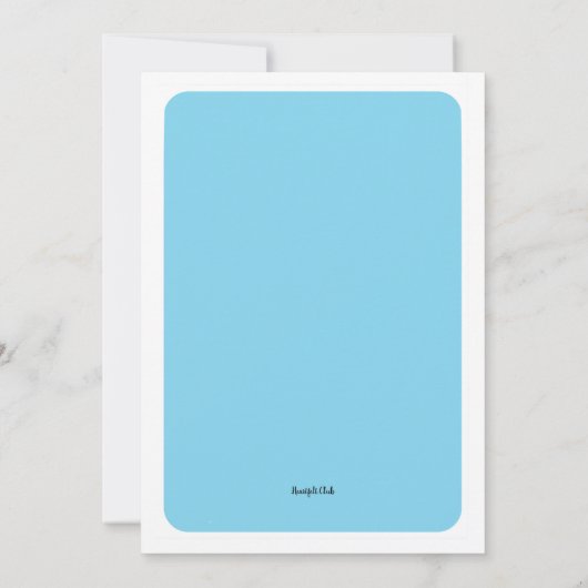 Handgezeichnetes Party Einladung (Rückseite)