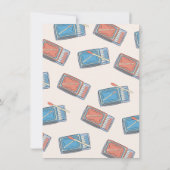 Handgezeichnetes, passendes Party Einladung (Rückseite)