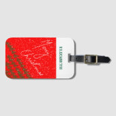 Handgezeichnetes persönliches Frohe Weihnachten Gepäckanhänger (Vorderseite (Horizontal))