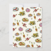 Handgezeichnetes Picknick-Party in der Yardy Einladung (Rückseite)