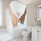 Handgezeichnetes pinky Sweet Pinky Versprechen Kon Duschvorhang (Beispiel)