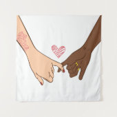 Handgezeichnetes pinky Sweet Pinky Versprechen Kon Wandteppich (Vorderseite)