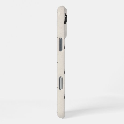 Handgezeichnetes Portrait Scottish Terrier iPhone Hülle (Rechte Seite)