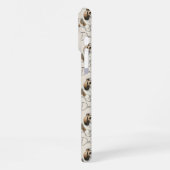 Handgezeichnetes Portrait Wasserfarbe Shih Tzu iPhone Hülle (Linke Seite)