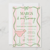 Handgezeichnetes Retro-Brautparty Einladung (Vorderseite)