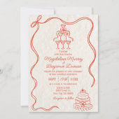 Handgezeichnetes Retro-Foto Einladung (Vorderseite)