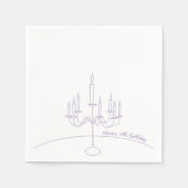 Handgezeichnetes Rokoko Soft Renaissance Coquette Serviette (Vorderseite)