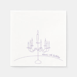 Handgezeichnetes Rokoko Soft Renaissance Coquette Serviette