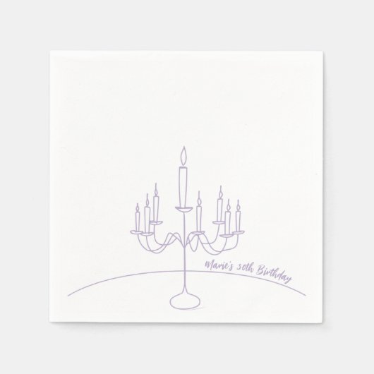 Handgezeichnetes Rokoko Soft Renaissance Coquette Serviette (Vorderseite)