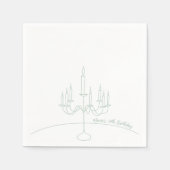 Handgezeichnetes Rokoko Soft Renaissance Coquette  Serviette (Vorderseite)