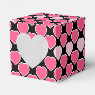 Handgezeichnetes Romantisches rosa Herzchen Valent Geschenkschachtel
