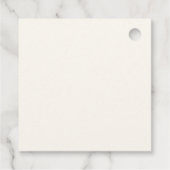 Handgezeichnetes, rosa Brautparty, wavy Border Nie Geschenkanhänger (Rückseite)