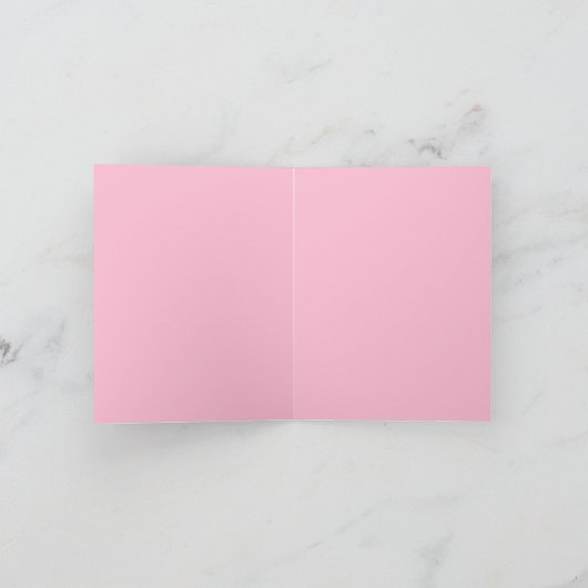 Handgezeichnetes Rosa Grüner Bow Kranz Weihnachten (Innenseite)